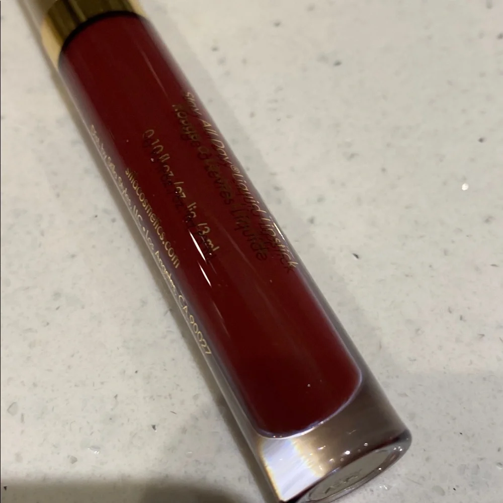 Stila Liquid Lipstick Ricco in Deep Burgundy - Picture 3 of 7
